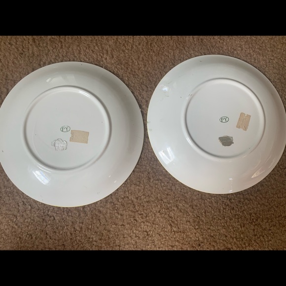 Py Ucagco Japan Rooster And Roses 8 Inch Early Provincial Luncheon - Picture 4 of 5